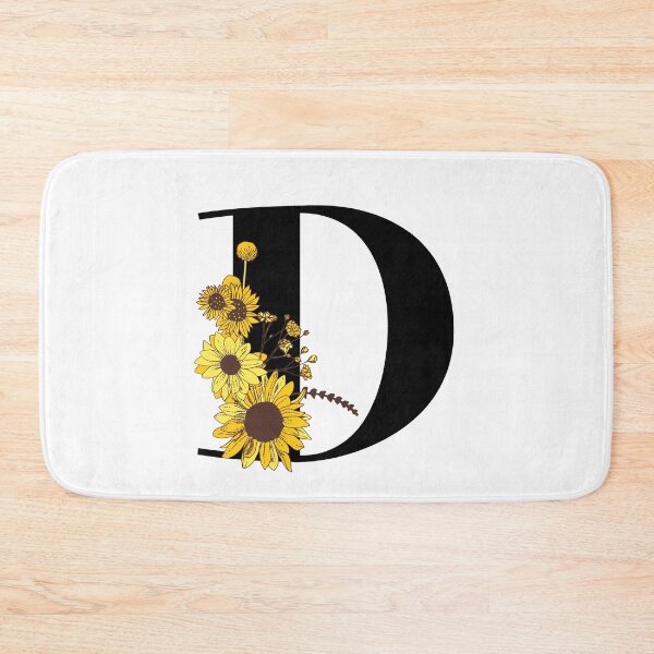 Item preview, Sunflower Monogram D designed and sold by Coffee Lifestyle.