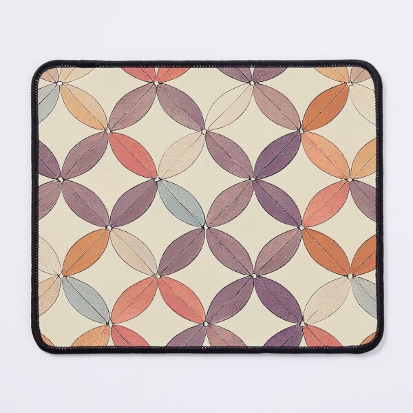 Item preview, Boho Leaves Pattern - Washed Out Purple, Beige, Red, Orange, Blue Leaves designed and sold by kougan.