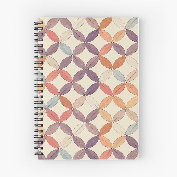 Item preview, Boho Leaves Pattern - Washed Out Purple, Beige, Red, Orange, Blue Leaves designed and sold by kougan.