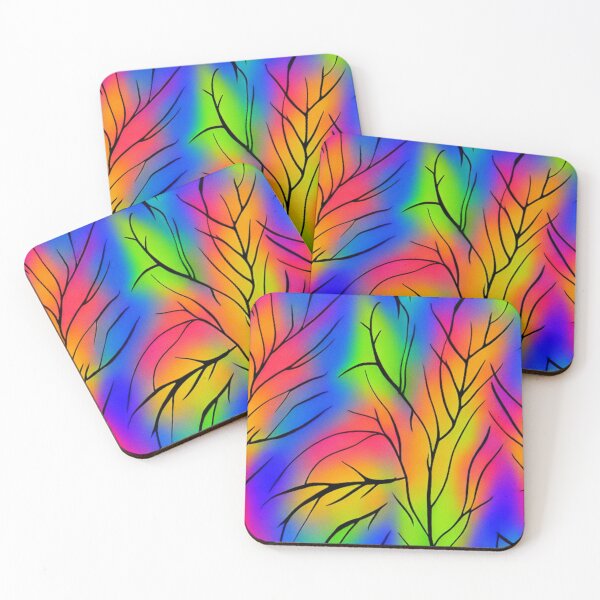 Item preview, Abstract Branches on Colorful Neon Sky designed and sold by calibrit.