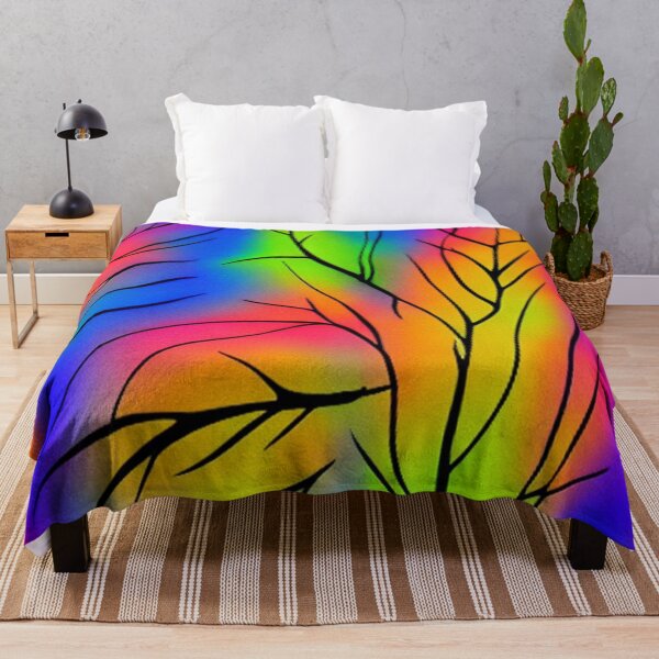 Item preview, Abstract Branches on Colorful Neon Sky designed and sold by calibrit.