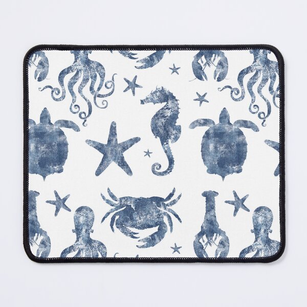 Item preview, Nautical Marine Life, sea star, seahorse, turtle, octopus, coastal beach designed and sold by Glimmersmith.