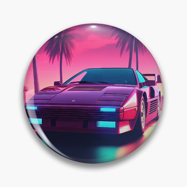 Item preview, Neon Wheels: A Synthwave Drive into the Future designed and sold by Mullet Monkey.