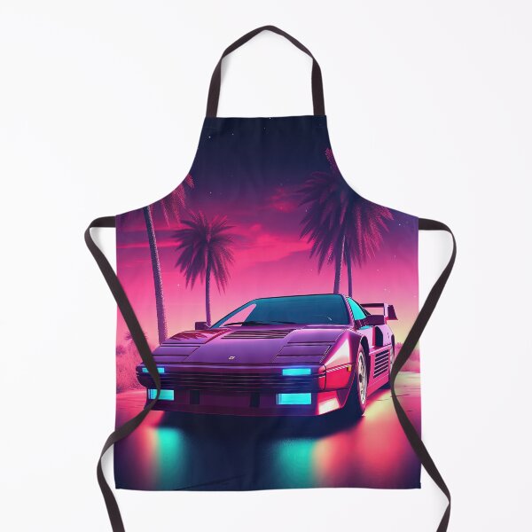 Item preview, Neon Wheels: A Synthwave Drive into the Future designed and sold by Mullet Monkey.