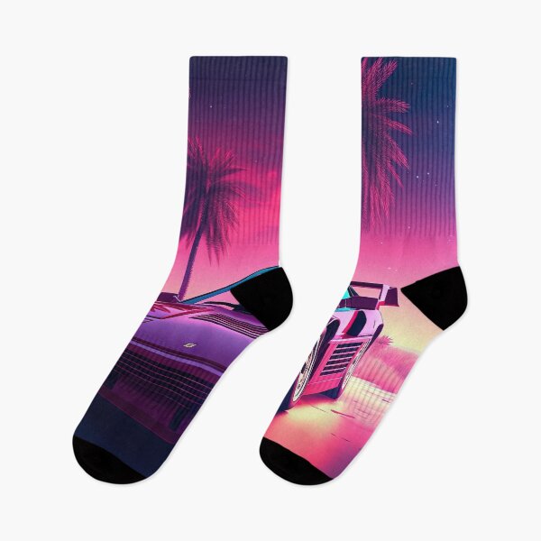 Item preview, Neon Wheels: A Synthwave Drive into the Future designed and sold by Mullet Monkey.