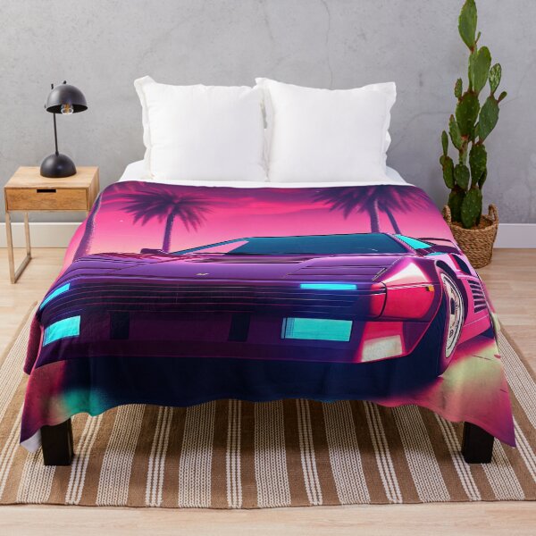 Item preview, Neon Wheels: A Synthwave Drive into the Future designed and sold by Mullet Monkey.