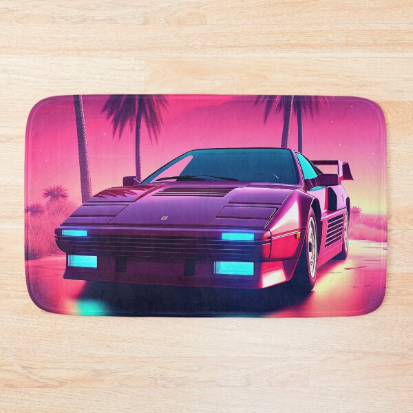 Item preview, Neon Wheels: A Synthwave Drive into the Future designed and sold by Mullet Monkey.