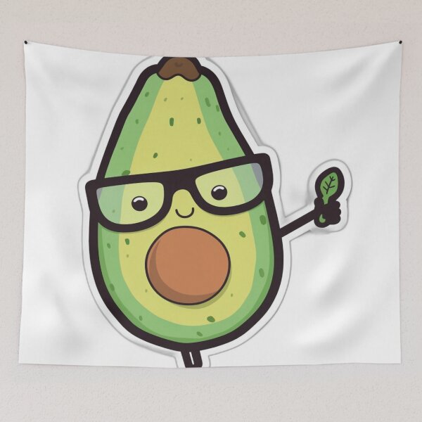 Item preview, Avocado holding leaf designed and sold by marezino.