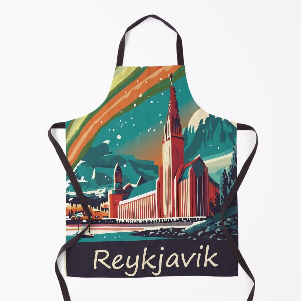 Item preview, Reykjavik, Iceland, Travel poster designed and sold by BokeeLee.