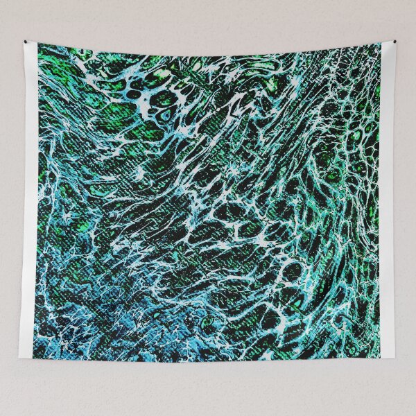 Item preview, Ocean abstract acrylic pour designed and sold by baksuart.
