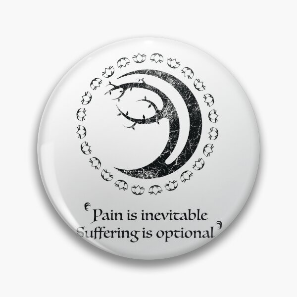 Item preview, Bodhi Tree Crescent Moon Black Distress Pain designed and sold by Gnartist.