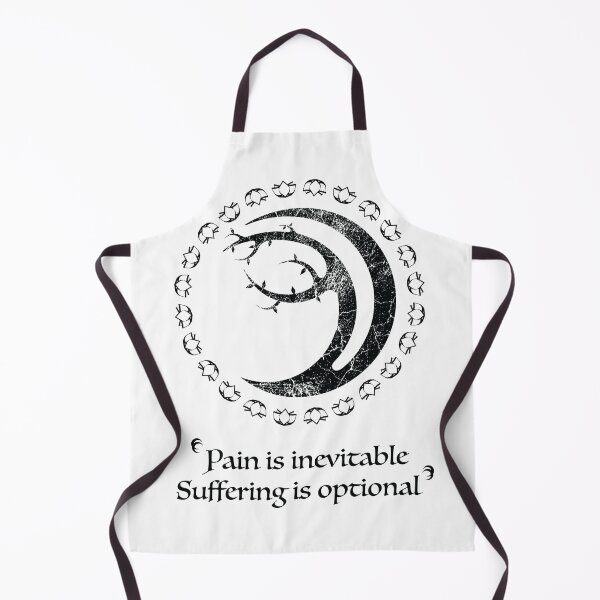 Item preview, Bodhi Tree Crescent Moon Black Distress Pain designed and sold by Gnartist.