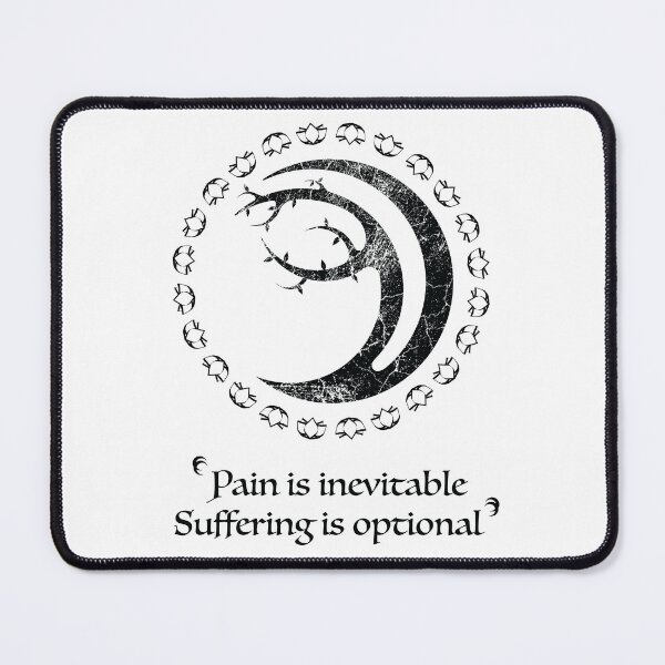 Item preview, Bodhi Tree Crescent Moon Black Distress Pain designed and sold by Gnartist.