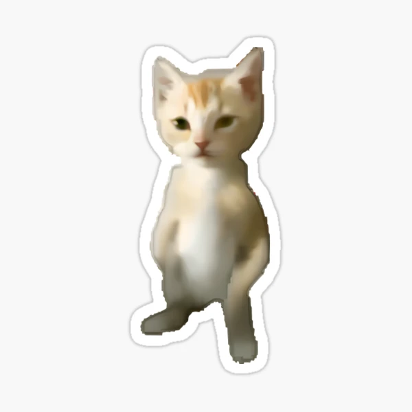 Meme Cat Stickers Pop Cat Bingus Big Floppa Polite Cat 