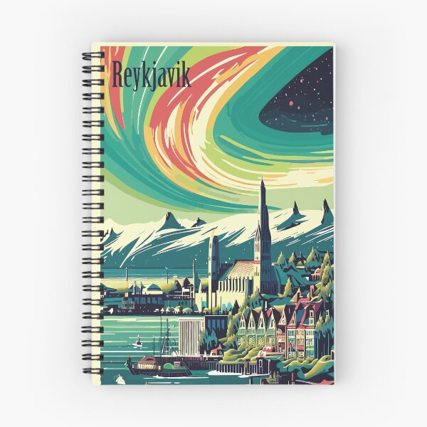 Item preview, Reykjavik, Iceland, Travel poster designed and sold by BokeeLee.