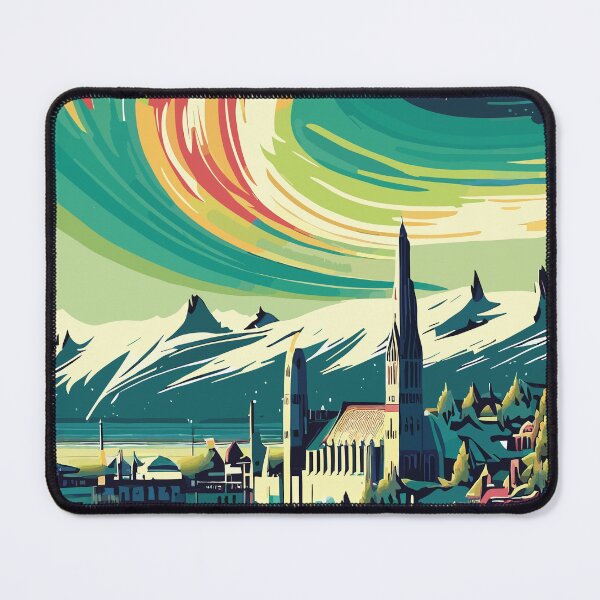 Item preview, Reykjavik, Iceland, Travel poster designed and sold by BokeeLee.
