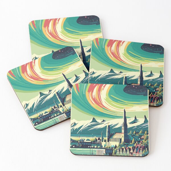 Item preview, Reykjavik, Iceland, Travel poster designed and sold by BokeeLee.