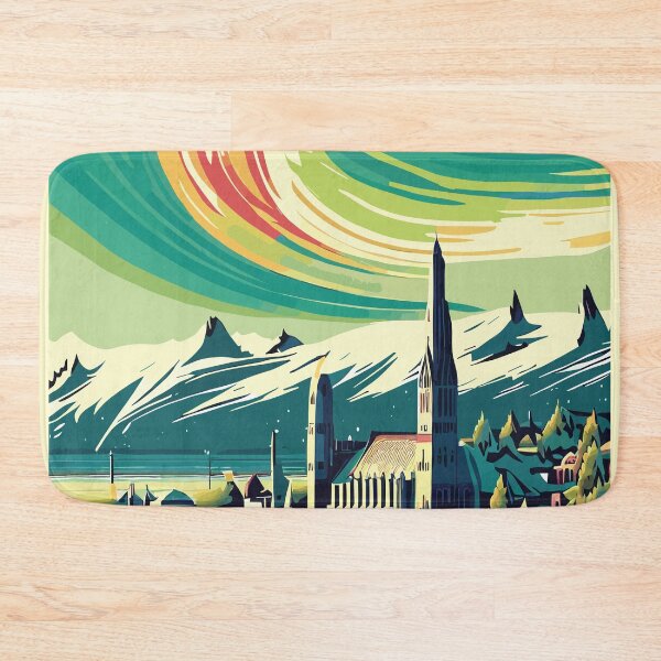 Item preview, Reykjavik, Iceland, Travel poster designed and sold by BokeeLee.