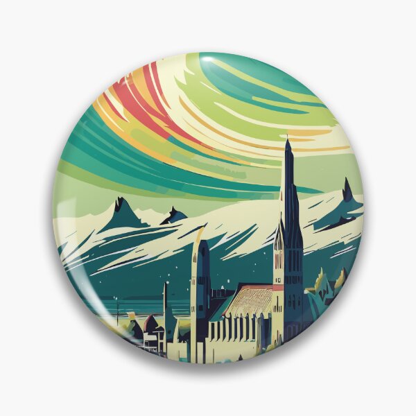 Item preview, Reykjavik, Iceland, Travel poster designed and sold by BokeeLee.