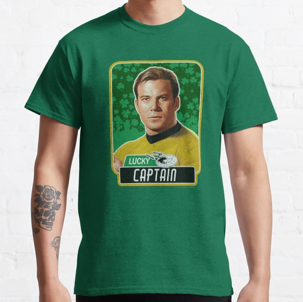 Star Trek: The Original Series St. Patrick's Day Lucky Captain Kirk |  Classic T-Shirt