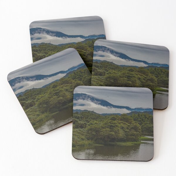 Item preview, Low clouds flowing over a mountain on a cloudy day designed and sold by Shizenkai.