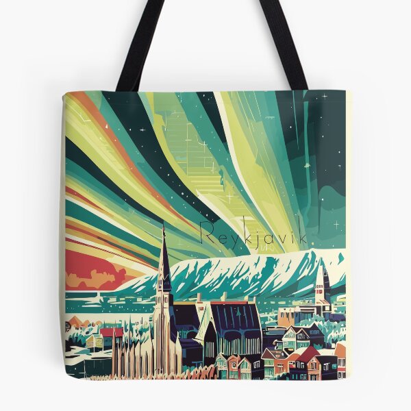 Item preview, Reykjavik, Iceland, Travel poster designed and sold by BokeeLee.