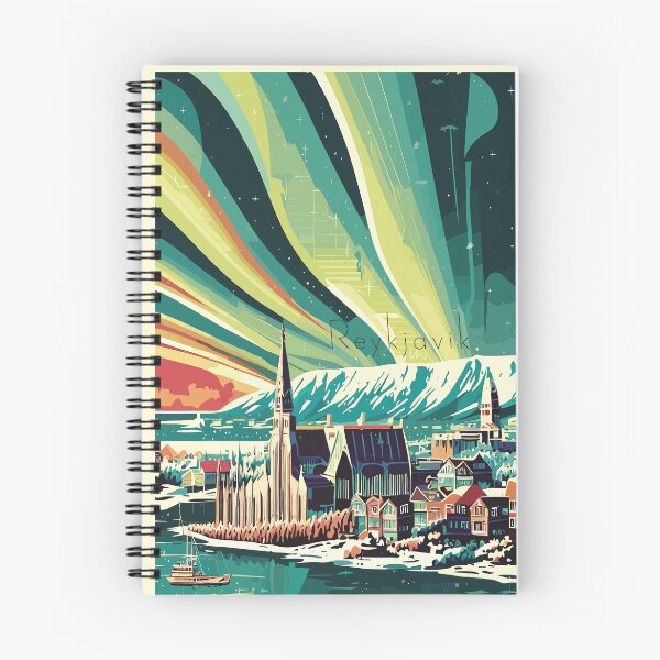Item preview, Reykjavik, Iceland, Travel poster designed and sold by BokeeLee.