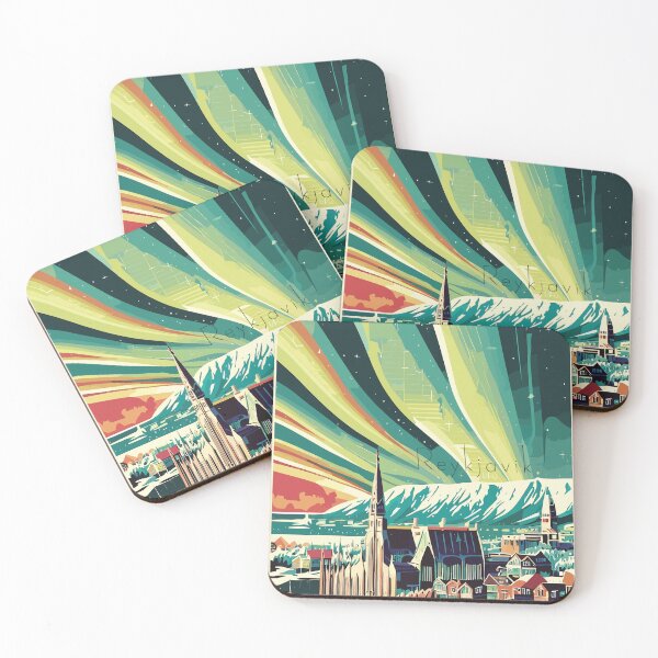 Item preview, Reykjavik, Iceland, Travel poster designed and sold by BokeeLee.