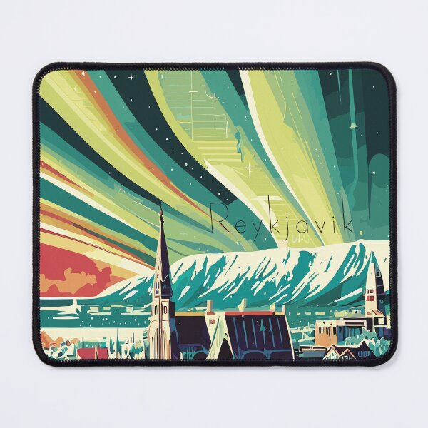 Item preview, Reykjavik, Iceland, Travel poster designed and sold by BokeeLee.