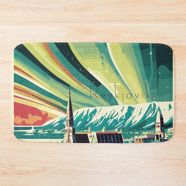 Item preview, Reykjavik, Iceland, Travel poster designed and sold by BokeeLee.