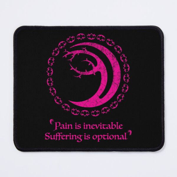 Item preview, Bodhi Tree Crescent Moon Pink Distressed Pain designed and sold by Gnartist.