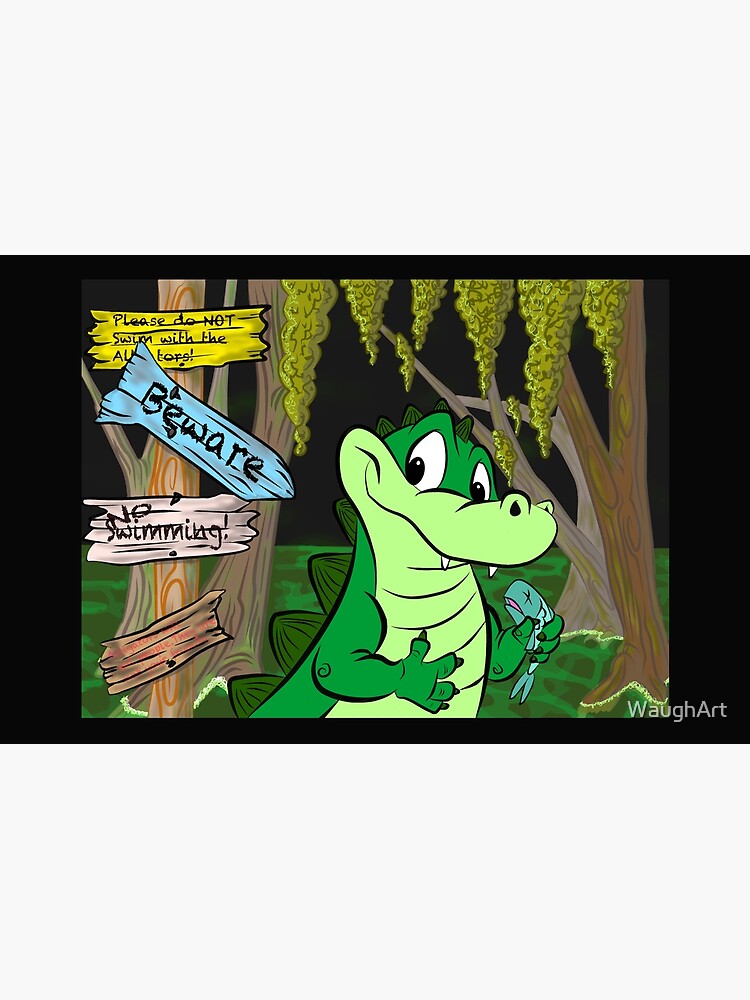 Discover Friendly Alligator  Zipper Pouch