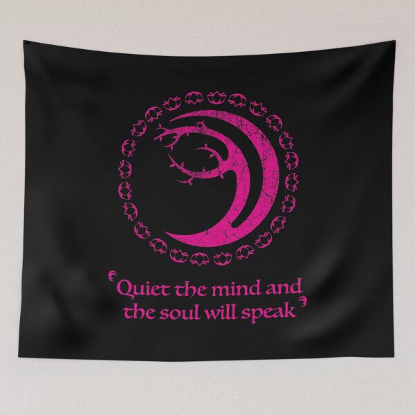 Item preview, Bodhi Tree Crescent Moon Pink Distressed Mind designed and sold by Gnartist.