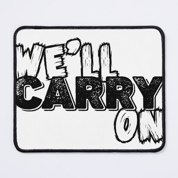 Artikelvorschau, We'll Carry On Welcome to the Black Parade My Chemical Romance MCR Emo Quote Phrases Lyrics Texture – Black entworfen und verkauft von N3F1.