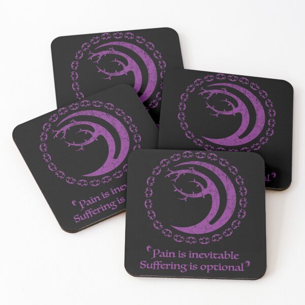 Item preview, Bodhi Tree Crescent Moon Purple Distressed Pain designed and sold by Gnartist.