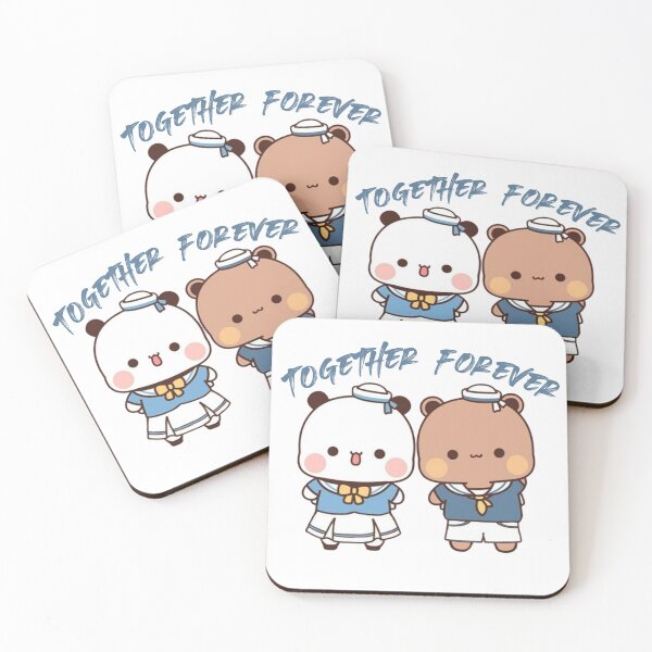 Item preview, Panda And Brownie Bear Couple designed and sold by STOREMUZAN.