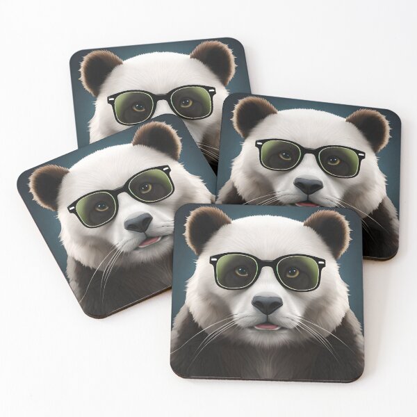Item preview, cool panda with sunglasses designed and sold by MiausWoof.