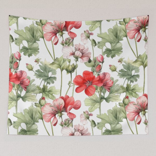 Item preview, Geranium Flowers and Leaves  designed and sold by silviaol.