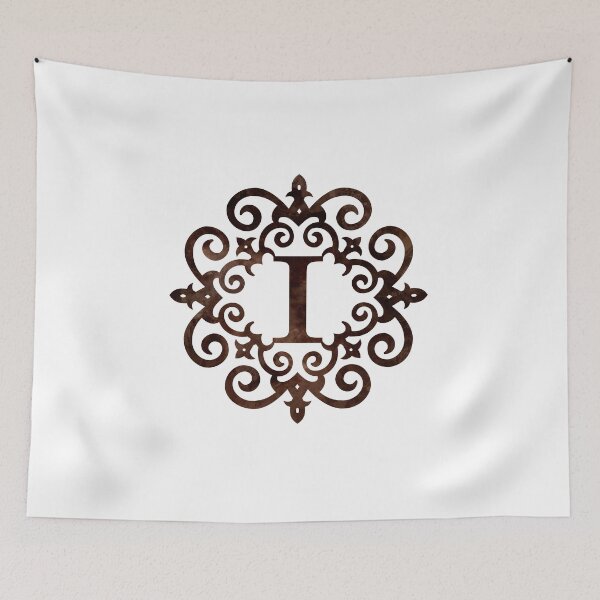Item preview, Monogram I Rustic Gothic Motif designed and sold by simplymonogram.