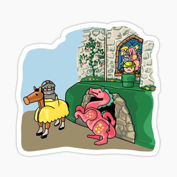 Item preview, Dragon, Knight, and Outlaw Hero at the Castle designed and sold by Unhinged Heather.