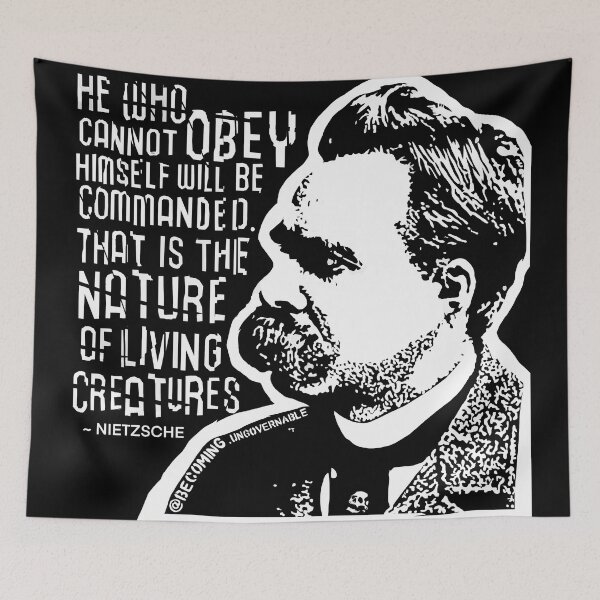 Item preview, BU Nietzsche designed and sold by Becoming Ungovernable.