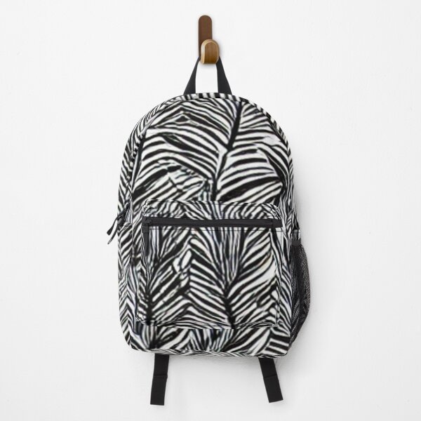 Item preview, Abstract Black and White Leaf Pattern designed and sold by calibrit.