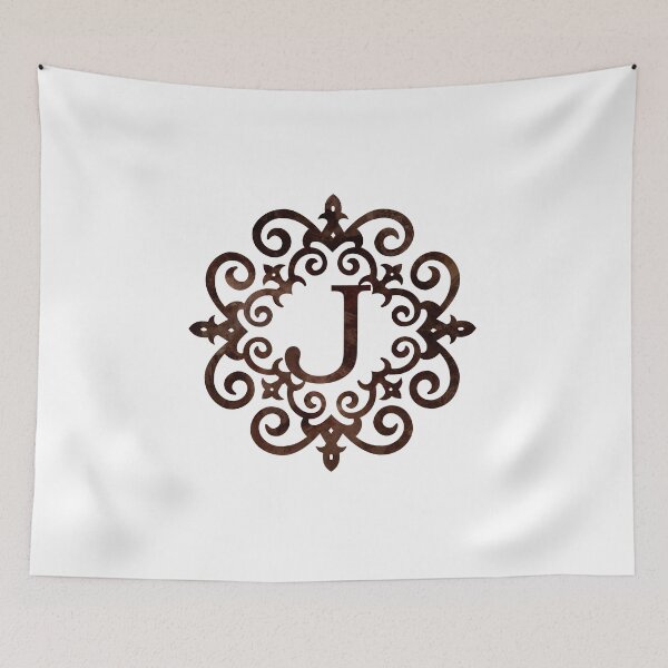 Item preview, Monogram J Rustic Gothic Motif designed and sold by simplymonogram.
