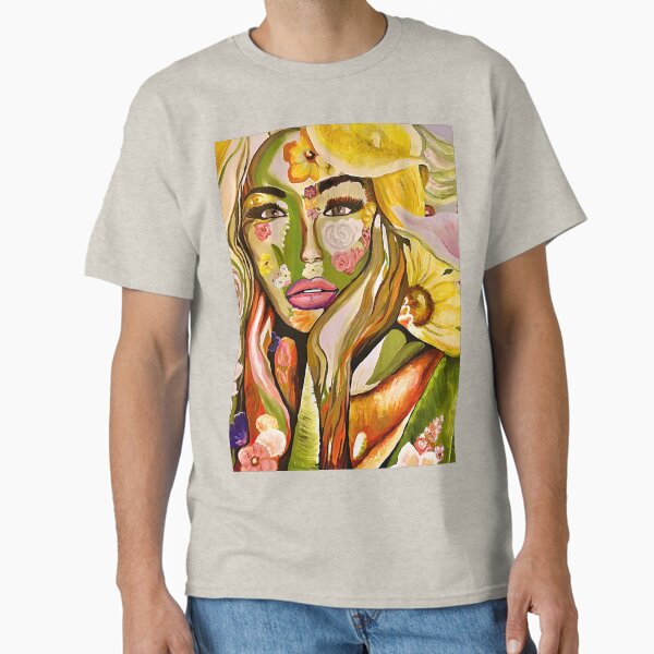 Vista previa del artículo con la obra «mujer en flores», diseñado y vendido por SobrenityArt.