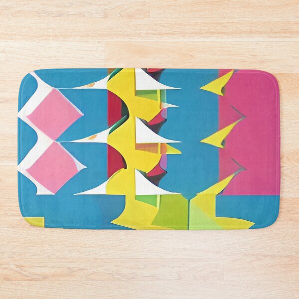 Item preview, Vertical Abstract Columns in Pink and Yellow designed and sold by deniselynnimage.