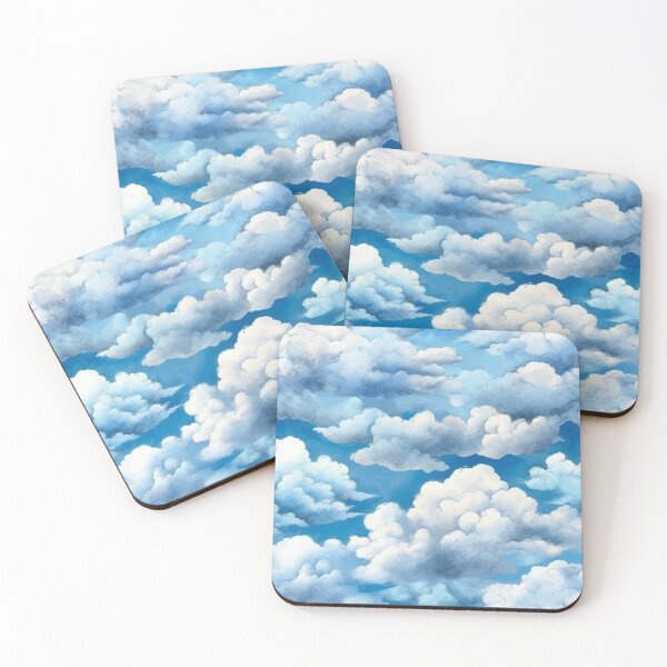 Artikelvorschau, Flauschige Aquarellwolken entworfen und verkauft von StylizedPattern.