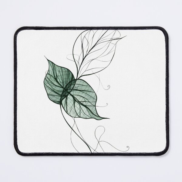 Item preview, Elegant Bohemian Style Draped Ivy Vine Art Line Sketch designed and sold by StickeryPickery.