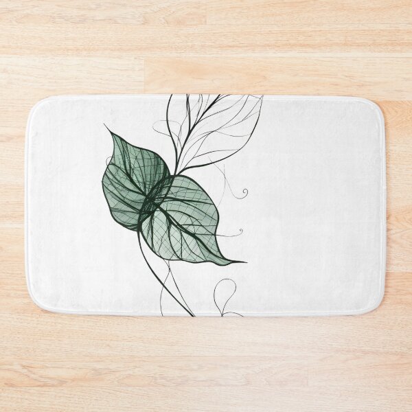 Item preview, Elegant Bohemian Style Draped Ivy Vine Art Line Sketch designed and sold by StickeryPickery.