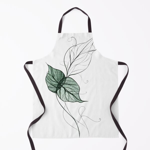 Item preview, Elegant Bohemian Style Draped Ivy Vine Art Line Sketch designed and sold by StickeryPickery.