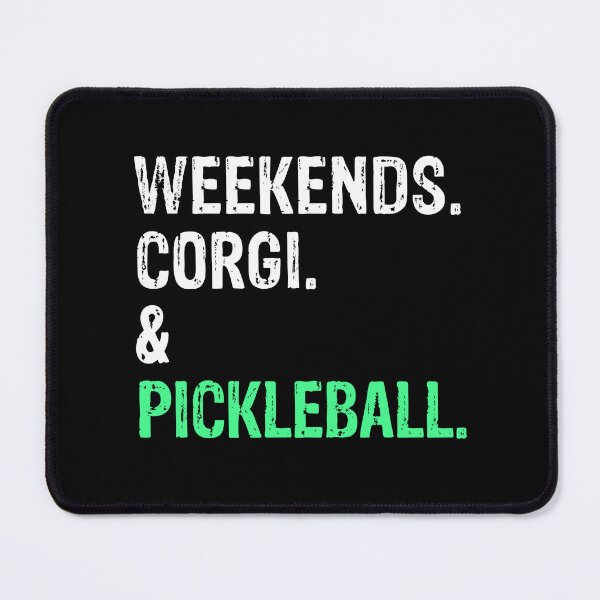 Item preview, Weekends Corgi and Pickleball Funny Dog Gift designed and sold by Guarddogdrive.